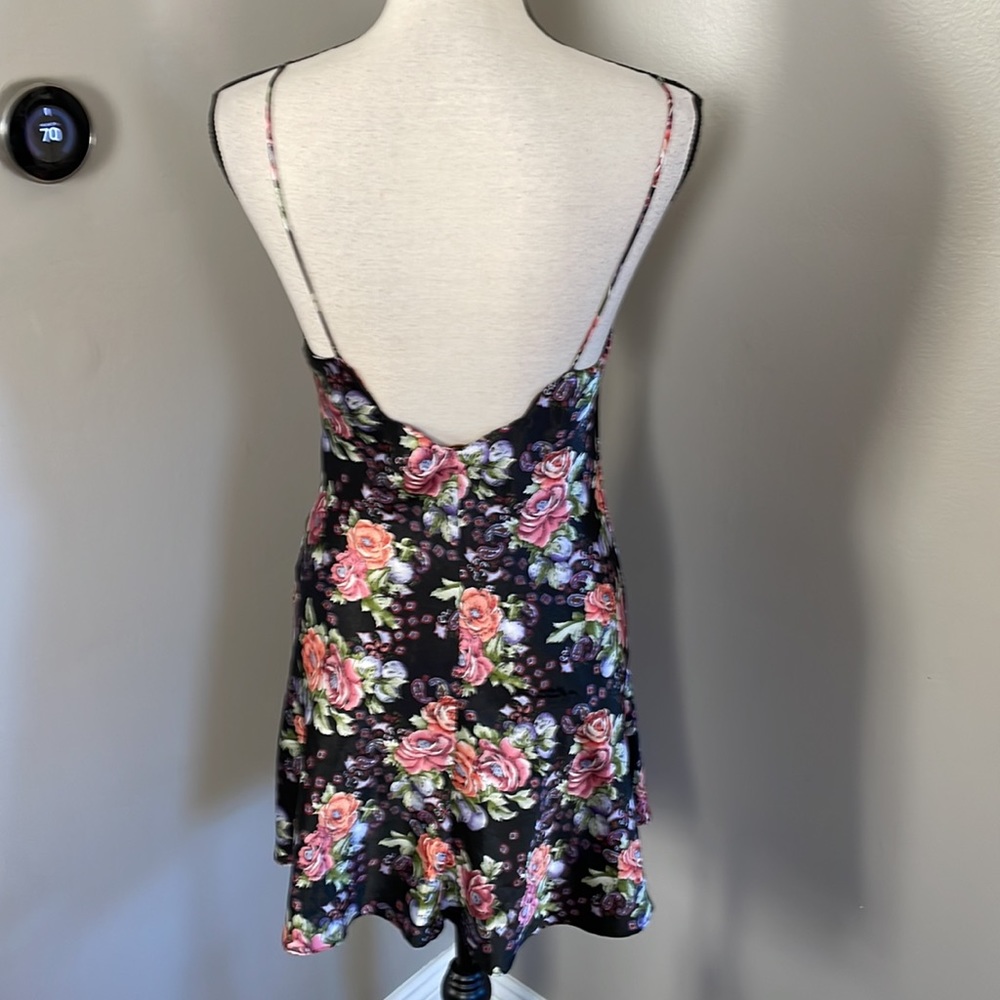 Victoria's Secret black Vintage 80's Gold Label Babydoll Chemise Slip Dress - Picture 5 of 8